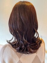 リベラル(liberal)&nbsp;くびれレイヤーヘア/ラベンダーピンク/リバース巻き/20代/30代