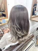 リッカ(RICCA)&nbsp;【バレイヤージュカラー】グレージュ~ミルクティーベージュ♪