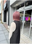 【旭川美容室】ピンク系でも色落ち可愛くできるんです。
