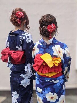 ランコントレ 千代 2023年伊勢神宮奉納全国花火大会お着付とヘアセット