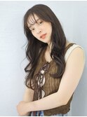 【tetote江坂】大人っぽゆるふわダークブラウン×フェザーバング