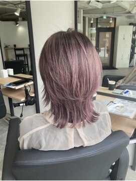 ラフ 難波店(LAFF) #黒髪#ボブルフ#ネビージュ#小顔#ワンレン