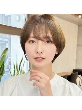 ハルキミナト ジャパン トウキョウ(HARUKI MINATO japan TOKYO) 30代40代50代/丸みショート/クビレ/前髪あり/ブラウン/表参道