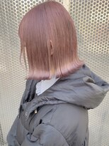 ペレ 渋谷(PELE)&nbsp;切りっぱなしボブ/エアリーロング/美髪/ピンクブラウン/渋谷