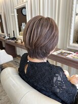 ヘアデザインスペース イチエ(hair design space i chi e) ハイライトカラーで立体感◎ショートレイヤーボブ