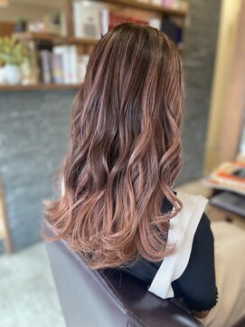 パッション 長町南店(PASSION) 長町南美容室PASSION☆ピンクバレイヤージュ