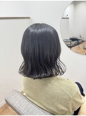 外ハネボブ×くすみカラー