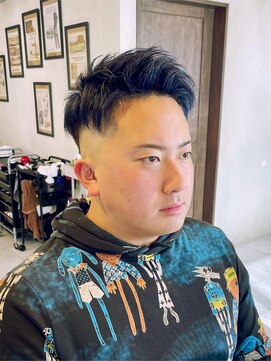 グレイスフルバーバーロンドン 大宮店(Graceful Barber London) 【30代 男性】ロンドンネイビーフェード（大宮/バーバー）
