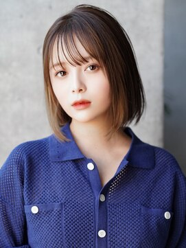 エインアンリー 表参道(AIN.ANLY.) ◯ミニボブ鎖骨ミディアムボブかきあげボブウルフボブパーマ小顔