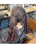 髪リボンツインテール