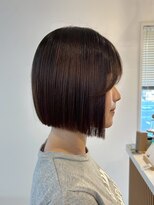 ミルヘアデザイン(mil hair design)&nbsp;ショートボブ　髪質改善カラー　顔まわり　顔周り