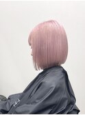 ボブ×ピンク