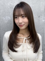 ガーデン 渋谷(GARDEN)&nbsp;美髪顔まわりロングレイヤーシースルーバングヘア