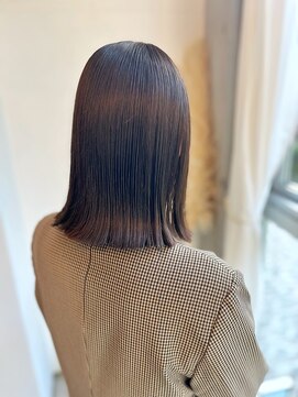 アスティブランシュ(Asti blanche) お手入れ簡単◎切りっぱなしロブ×ブリーチなしダークベージュ