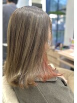 ディーボーイ 健軍店(D-BOY)&nbsp;ハイライト/イヤリングカラー/オリーブベージュ/オレンジ