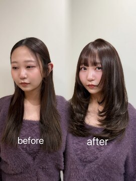 フィー 北千住店(fee) [柴尾style]前髪/ミディアムレイヤー/大人ガーリー/イメチェン