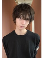 プロス(Pros)&nbsp;メンズマッシュ/うざバング/透明感ベージュカラー/表参道