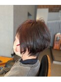 襟足くびれショートボブ40代50代60代70代