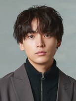 エルマーク メンズパーマ 吉祥寺(L-MARK)&nbsp;シャドウパーマ/波巻きパーマ/メンズ/センターパート/眉毛