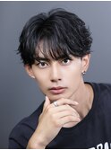 ツーブロックシースルーフェザーパーマ 【葵質感】