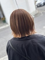 エム バイ ブローチェ(em by BROCHE)&nbsp;ミルクティーベージュ×外ハネ
