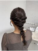 あみおろしヘア/アップスタイル/ヘアアレンジ/お呼ばれヘア