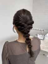 ビューティーサロン クロス(CROSS)&nbsp;あみおろしヘア/アップスタイル/ヘアアレンジ/お呼ばれヘア