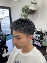 アイカワ 京都今出川&nbsp;ベリーショート/フェードカット/アップバング/20代/男子/今出川/
