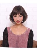 ワイドバングうるツヤボブ