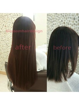 ブロッサム ヘアデザイン(blossom) ボブからロングに♪