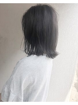 ヘアーアンドアトリエ マール(Hair&Atelier Marl) 【Marl】ダークグレージュの切りっぱなしボブ♪