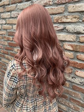 リゼル ユア 渋谷(RISEL YUA) シールエクステを付けたままシフォンピンクベージュ 岸野