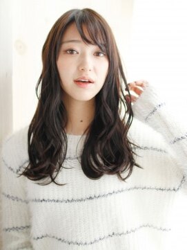 ヘアメイク ナル(hair make nalu) ツヤ感カラーのゆるミックスカールスタイル