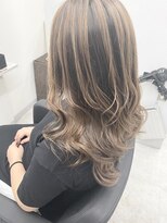 アオアクア バイ グルグル 小岩店(ao akua by GULGUL)&nbsp;前髪パーマ 白髪 ブリーチを使わないバレイヤージュカラー！小岩