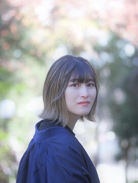 クラウドヘアー 東照宮店 切りっぱなしバレイヤージュ