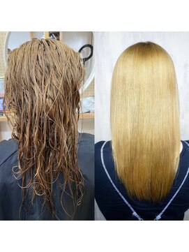 アンフィドットドゥルドゥ(AnFye.dueldo) ブリーチ毛の方をジュエリーシステム×LULUTr×縮毛矯正で艶髪♪