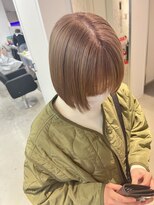 エイト 神戸三宮店(EIGHT)&nbsp;ミルクティーベージュ×ボブ