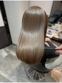 透明感カラー×髪質改善