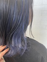 ヘアーリゾート ラウレア(Hair Resort LAULEA) ブルー×パープルのインナーカラー