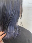 ブルー×パープルのインナーカラー