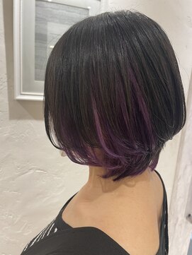 アロマ ヘアルーム 池袋店(AROMA hair room) インナーカラー×パープル×Autumn 池袋/池袋東口
