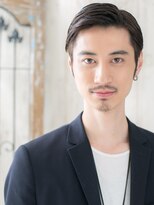 モッズヘアー メン 戸田公園店(mod's hair men)&nbsp;ジェントルなアースカラー七三オールバックショートc戸田公園