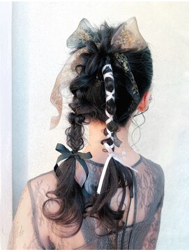 アプローズ(applause.) お呼ばれ【編みおろツインポニー】