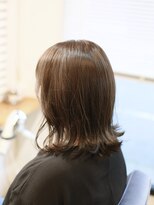 リビーチ ヘア リゾート 赤羽(Rebeach HAIR RESORT) 外ハネミディ×カーキアッシュ