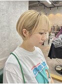 ショート/丸みショート/マッシュショート/ハイトーンカラー