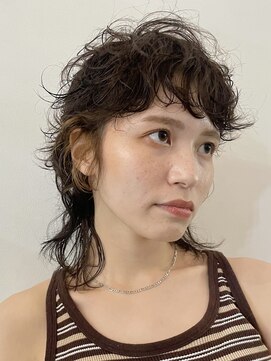 ナループロアオハナ(Nalu pu loa ohana) マレットヘア/ウルフパーマ/ウルフ/パーマ/表参道/原宿