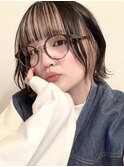 前髪インナーカラーフェイスフレーミングベージュ！