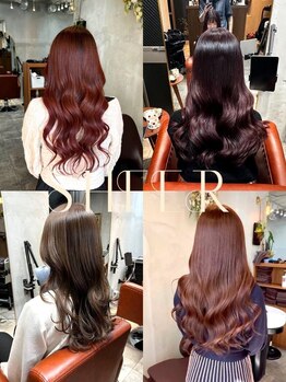 シアー 銀座店(SHEER.)の写真/髪質改善カラー/ハイクオリティな施術で、艶々可愛い上品カラー◎話題のサイエンスアクアで色もちも抜群♪