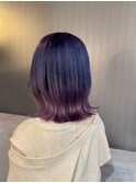 ラベンダー/ピンク　グラデーション