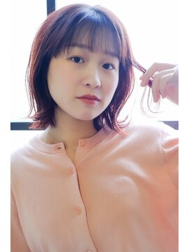 ファイン 美容室 深川店(FINE) 20代30代髪質改善カラーラベンダーベージュ毛先パーマ透け感